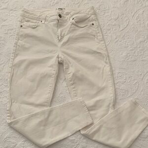 PAIGE White High-Rise Skinny Jeans